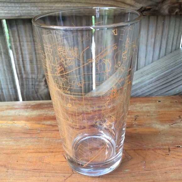 Set of 2 Auburn University Map Pint Glasses 14oz - Picture 4 of 11